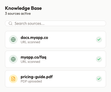 Paste a URL. Your AI learns it in seconds.